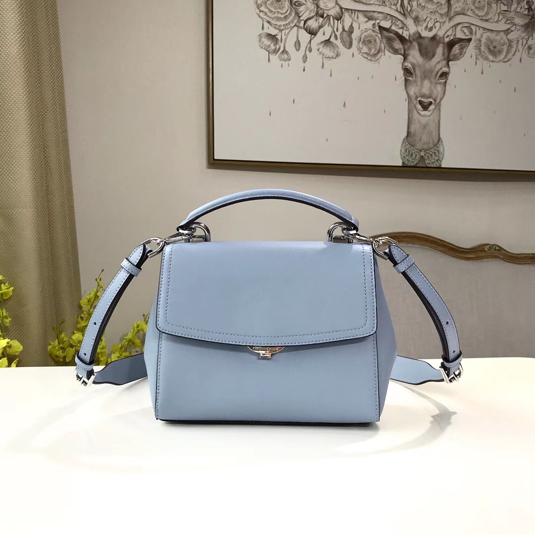 MK2018新款包包 迈克高仕浅蓝色纳帕牛皮Ava小号剑桥包单肩斜挎女包21CM